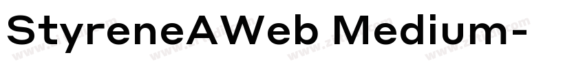 StyreneAWeb Medium字体转换